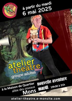 Affiche atelier theatre 6mai2025 br